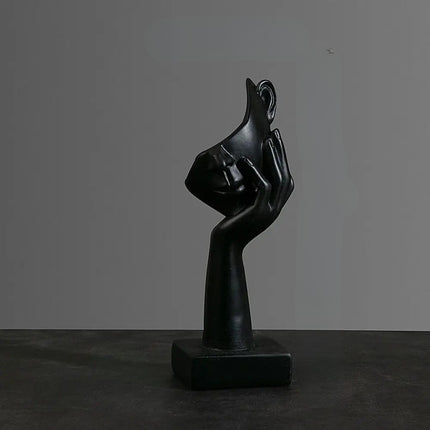 Statue abstraite en résine nordique