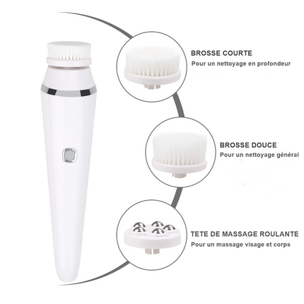 Brosse de nettoyage du visage 4 en 1