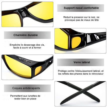 Lunettes de conduite anti-éblouissement